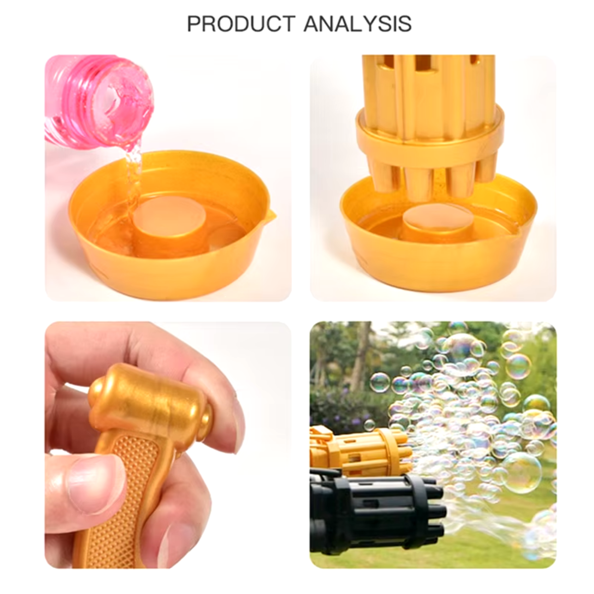 Miniatura 4 de Pistola de burbujas eléctrica KB1123